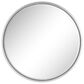 Maple and Jade 30" Round Wall Mirror in Glossy Silver, , large