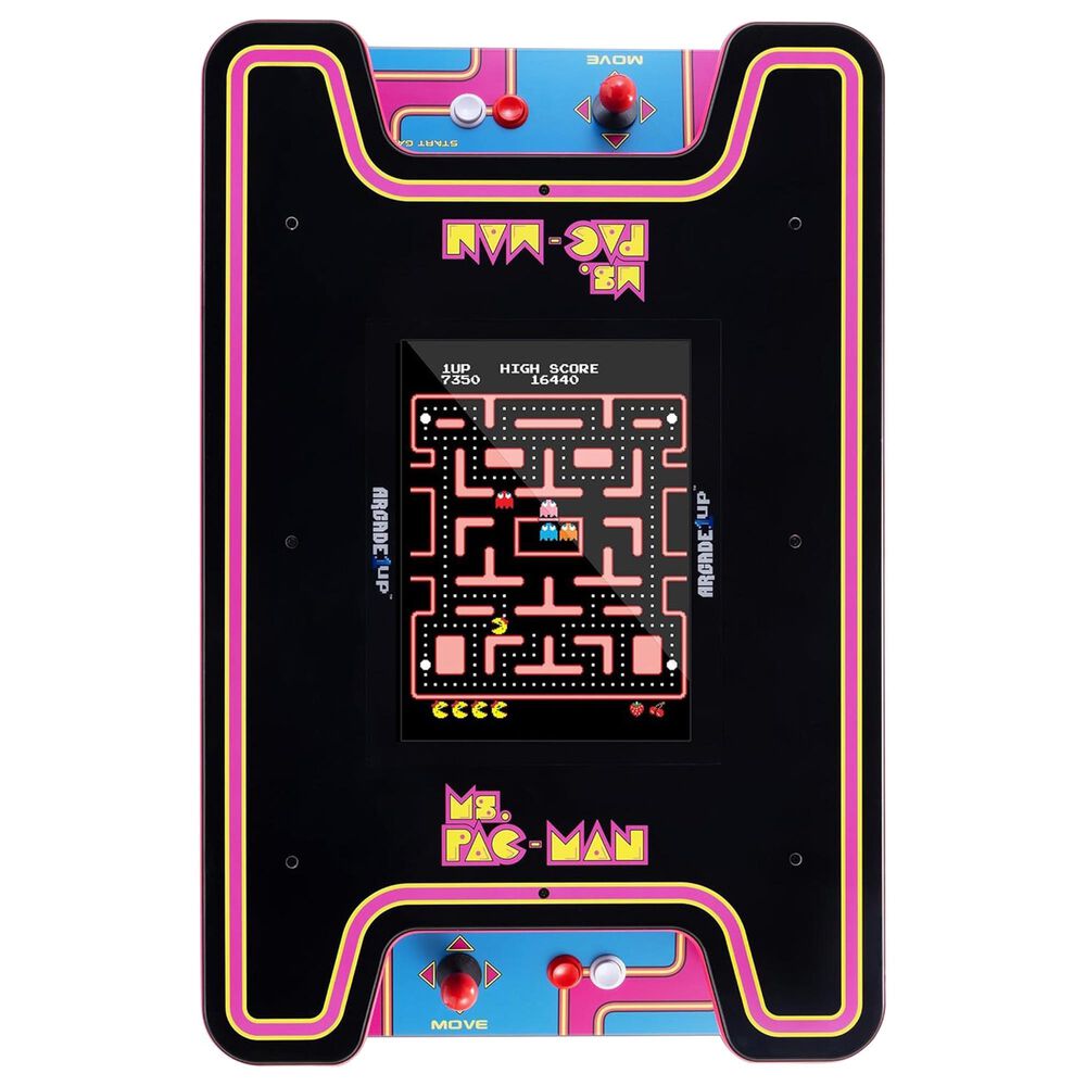 Arcade1Up Ms. Pac-Man Arcade Cocktail Table in Multicolor, , large