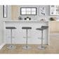 Lumisource Ale Swivel Adjustable Barstool with Grey Seat in Chrome (Set of 2), , large