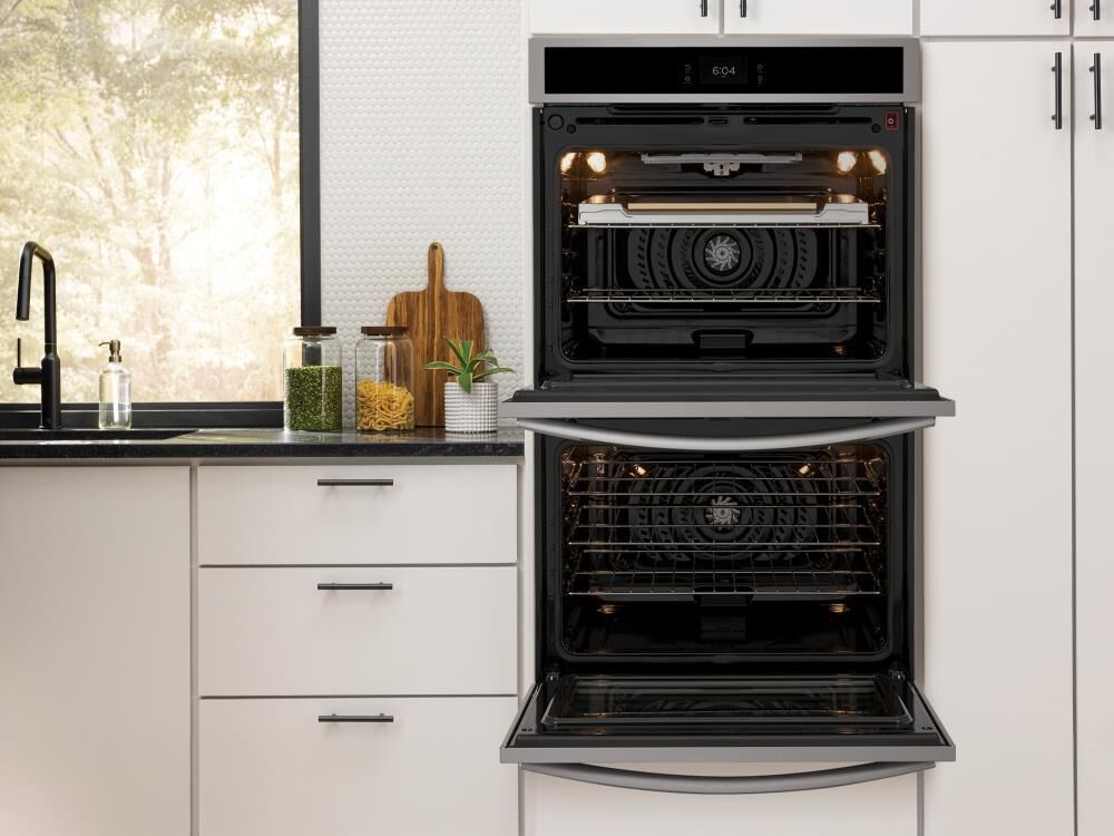 Frigidaire Gallery 30" Double Wall Oven with Stone Baked Pizza in Stainless Steel, , large