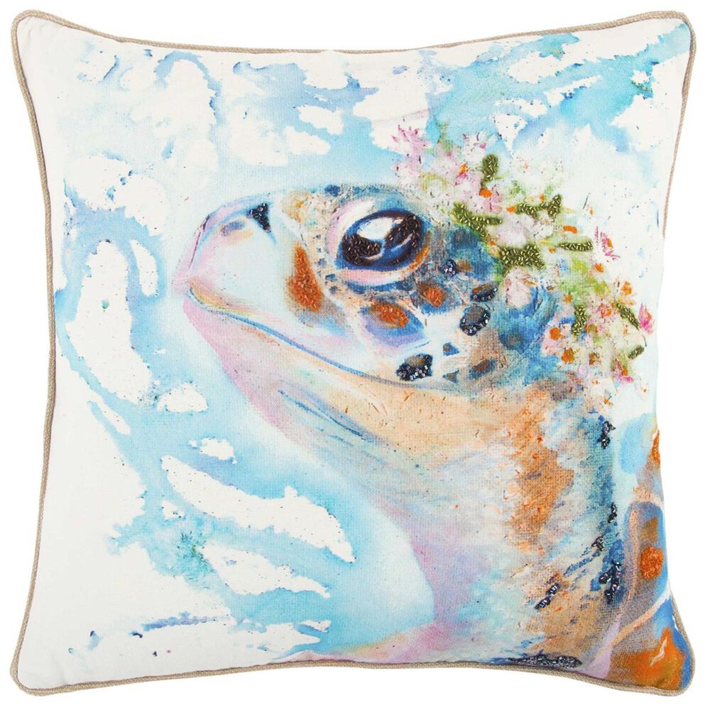 Rizzy Home Mariah Parris 20" x 20" Pillow Cover with Turtle, , large