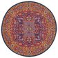 Safavieh Evoke EVK275S-5R 5"1" Round Fuchsia/Orange Area Rug, , large