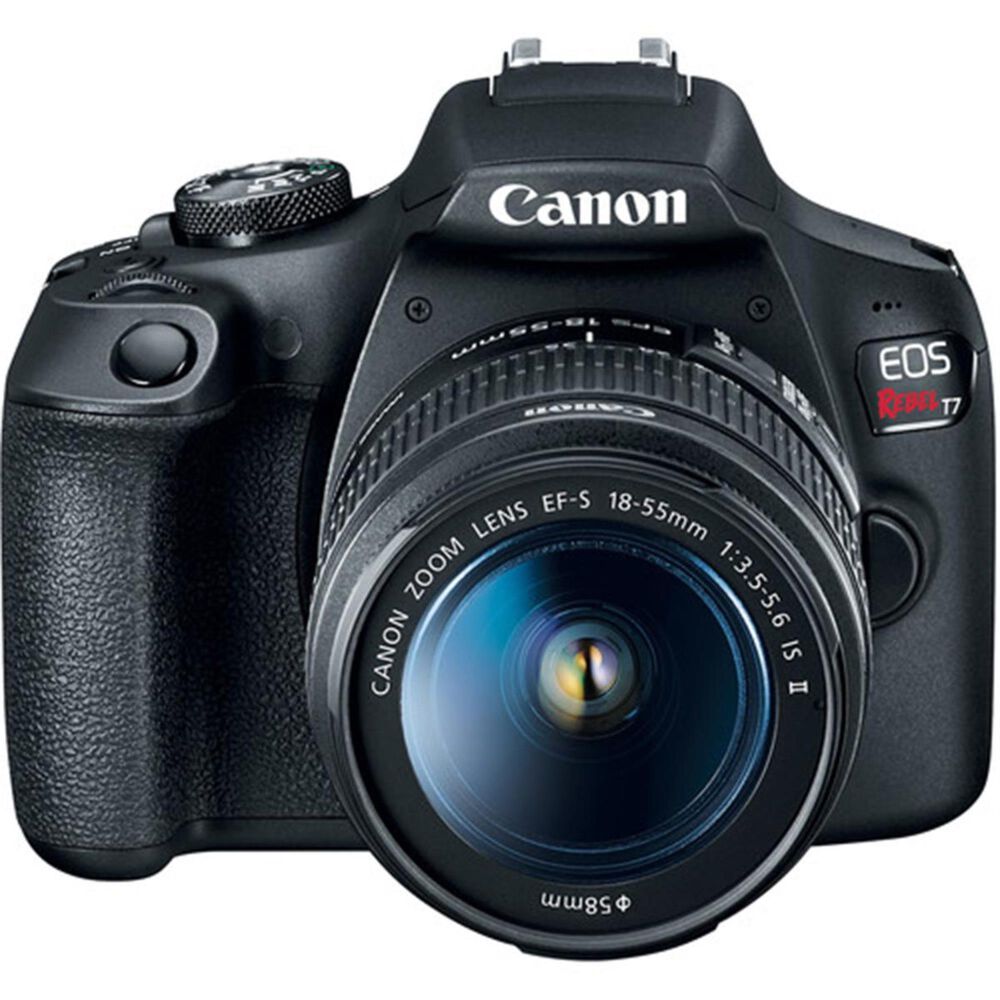 Canon EOS Rebel T7 DSLR Camera with 18-55mm Lens in Black, , large