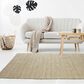 L&R Resources Natural Fiber 5" x 7"9" Bleach and Ivory Area Rug, , large
