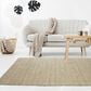 L&R Resources Natural Fiber 5" x 7"9" Bleach and Ivory Area Rug, , large