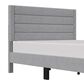 Richlands Furniture Maryhill King Platform Bed with Light Gray Upholstery in Black, , large