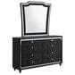 Pacific Landing Lorient 5 Piece King Wingback Bedroom Set in Black Velvet, , large