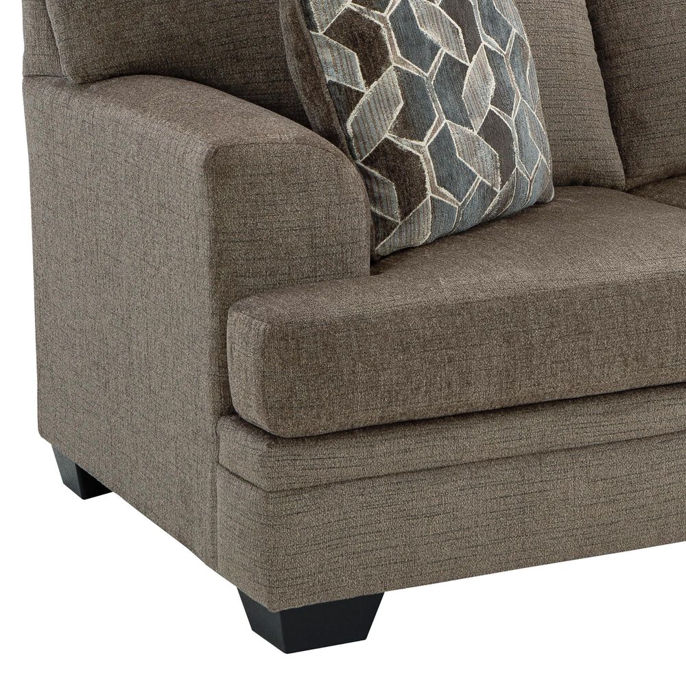 Ashley Stonemeade Stationary Loveseat in Nutmeg, , large