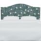 Rifle Paper Co Crafted by Cloth and Company Mayfair Queen Headboard in Peonies Emerald, , large