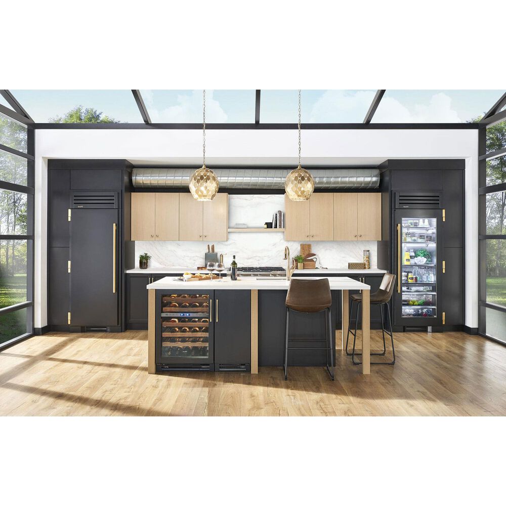 True Residential 5.5 Cu. Ft. Undercounter Wine Cabinet with Left Hinge and Glass Door in Panel Ready, , large