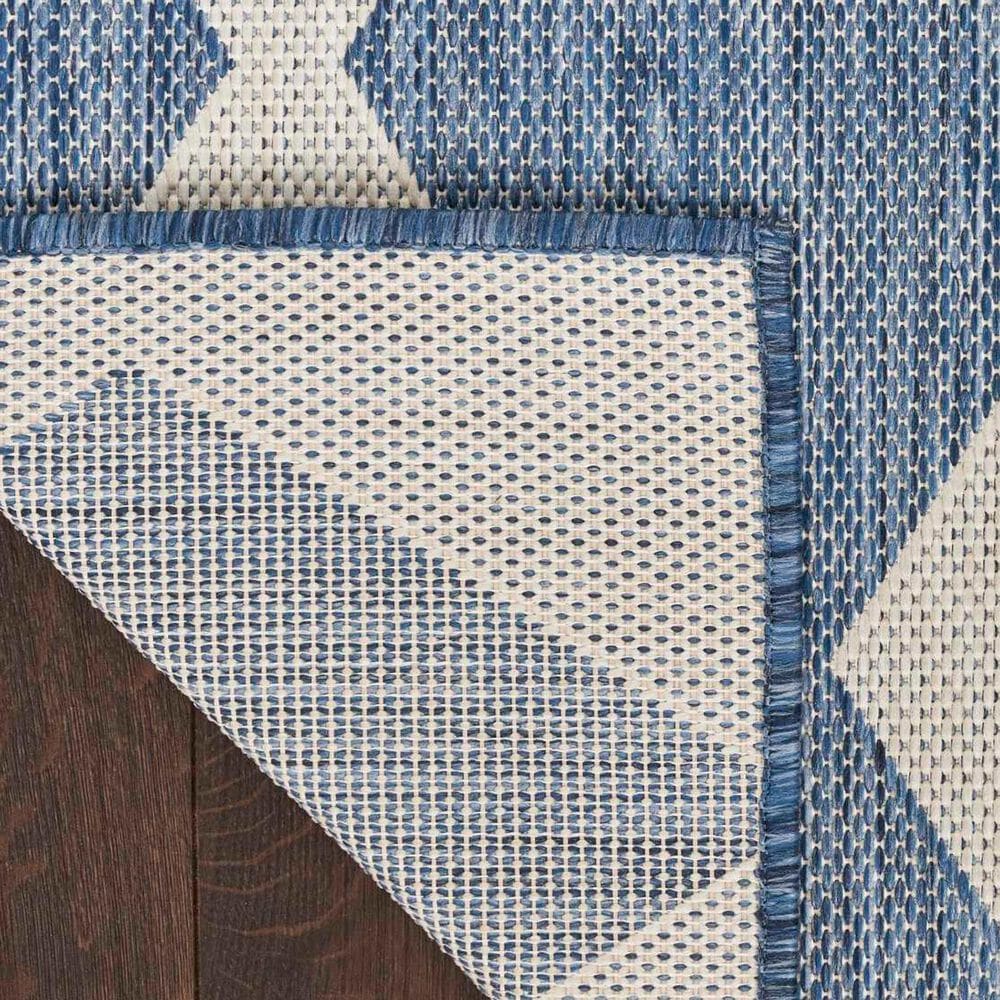 Nourison Positano Geometric Navy Blue 7&#39; x 10&#39; Indoor/Outdoor Area Rug, , large
