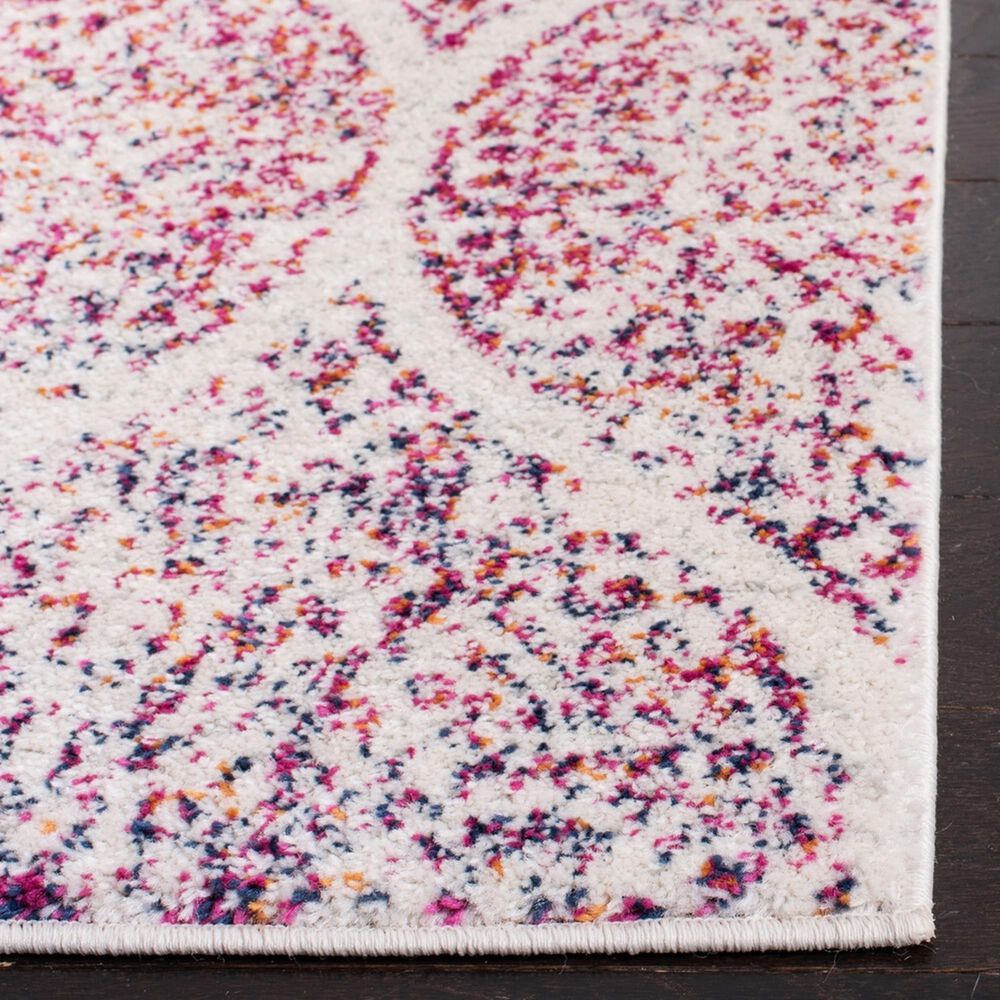 Safavieh Madison MAD604R 3&#39; x 5&#39; Cream and Fuchsia Area Rug, , large
