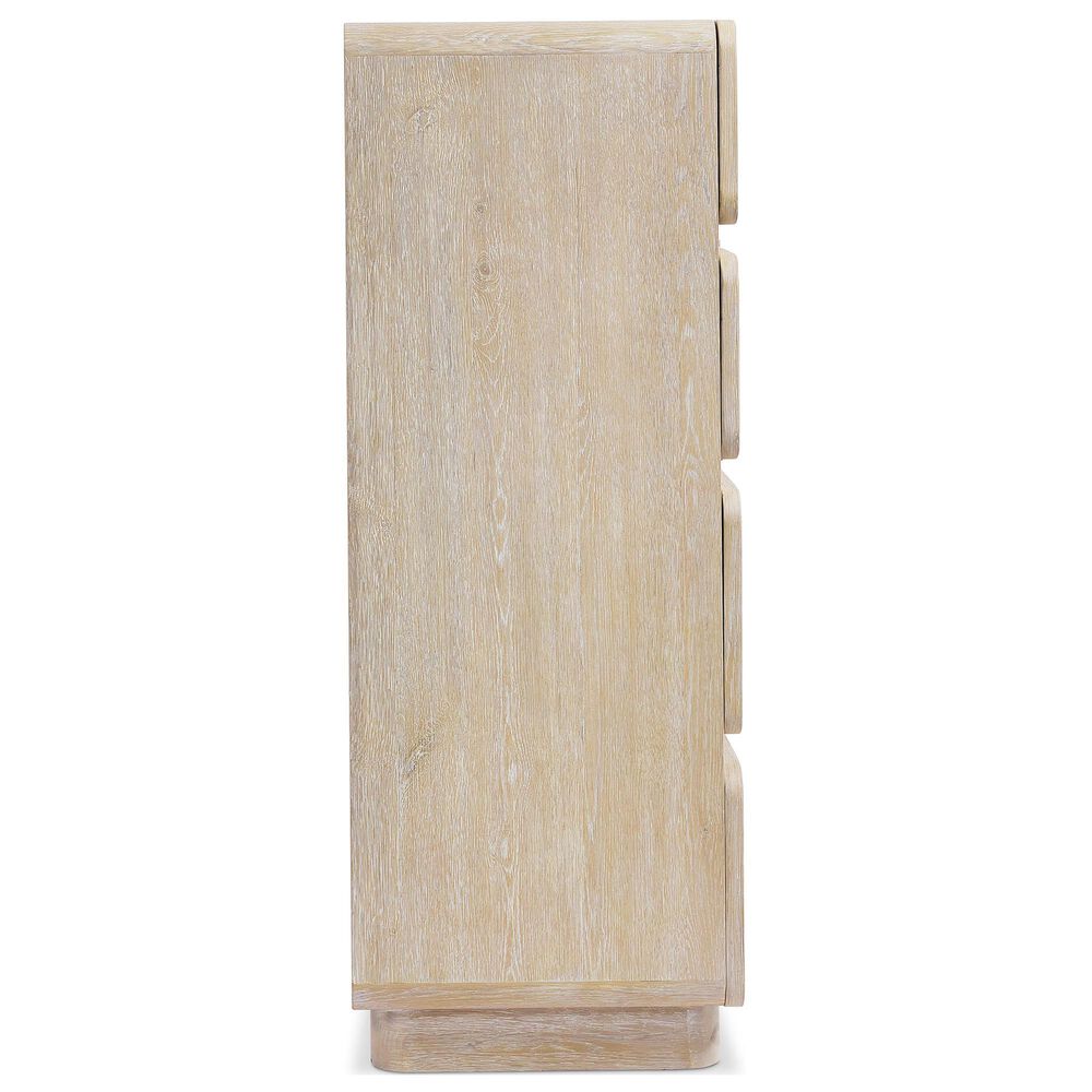 Bernhardt Antibes 5-Piece King Upholstered Panel Bedroom Set in Roz with USB Ports, , large