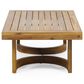 Hearth and Haven 2-Piece Outdoor Conversation Set with Beige Cushion in Teak, , large
