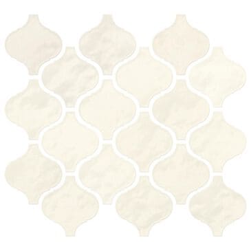 Dal-Tile Mesmerist Trance 3" x 3" Arabesque on 11" x 12" Glossy Ceramic Mosaic Sheet, , large