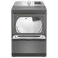 Maytag 7.4 Cu Ft. Smart Front Load Electric Dryer with Pet Pro Option in Classic Silver, , large