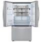 LG 24 Cu. Ft. Counter-Depth French Door Refrigerator with Craft Ice in PrintProof Stainless Steel, , large