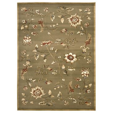 Safavieh Lyndhurst  8"9" x 12" Green and Multicolor Area Rug, , large