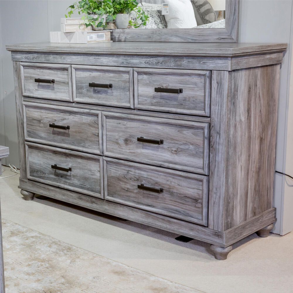 Signature Design by Ashley Thyven 7-Drawer Dresser in Gray, , large
