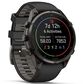 Garmin fenix 9 Pro Smartwatch 47mm Carbon Gray DLC Titanium with Black and Pebble Gray Silicone Band, , large