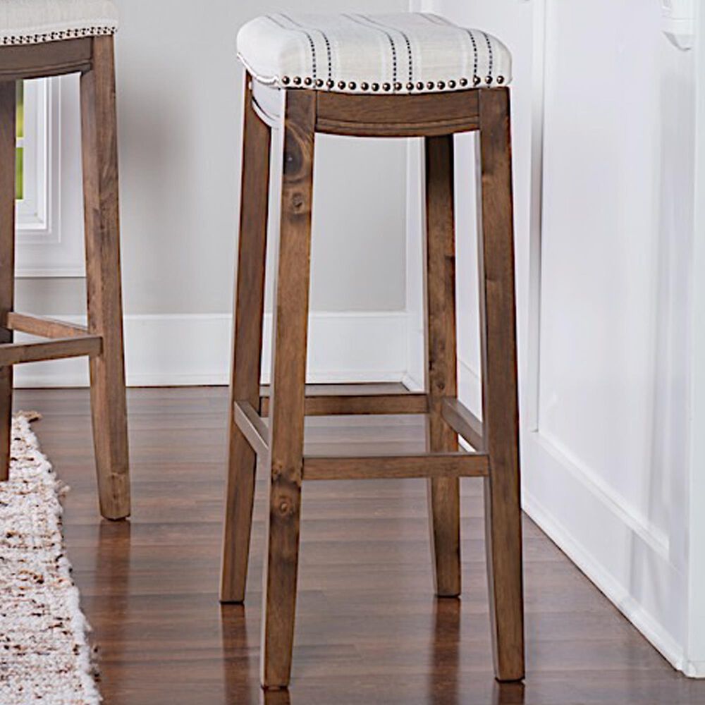 Linden Boulevard Claridge Barstool in Brown, , large
