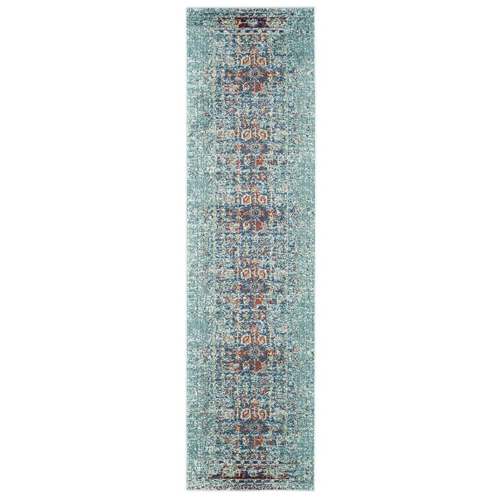 Safavieh Monaco MNC208J 2&#39;2&quot; x 22&#39; Blue Runner, , large