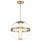 Minka-Lavery Divinely 20.38" Pendant with Clear Shade in Celeste Brass, , large