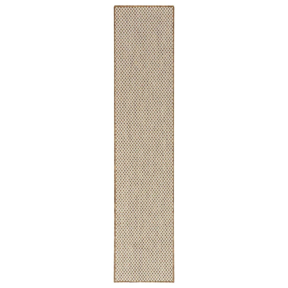 Nourison Courtyard Jute and Ivory 2&#39;2&quot; x 8&#39; Indoor/Outdoor Runner, , large