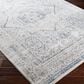 Surya Aisha AIS-2318 12" x 15" Charcoal, Gray, Off-White and Dark Blue Area Rug, , large