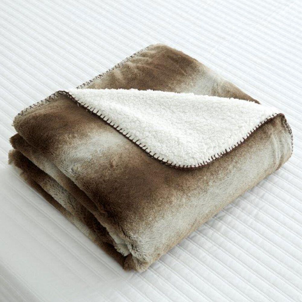 Duke Imports Regal Comfort Fading Glade 50" x 70" Throw in Brown and Silver, , large