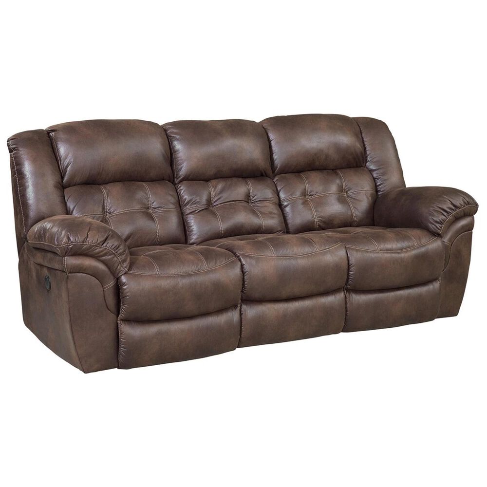 HomeStretch Reclining Sofa and Loveseat in Chocolate, , large