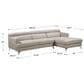 Homepoint Development Limited Marquez 2-Piece Right Facing Stationary Sectional with Chaise in Tan, , large