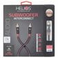 Helios 3-Piece 7 Outlet Surge Protector and 50" 16-Gauge Speaker Wire with Black Series 16" Subwoofer Cable in Black, , large
