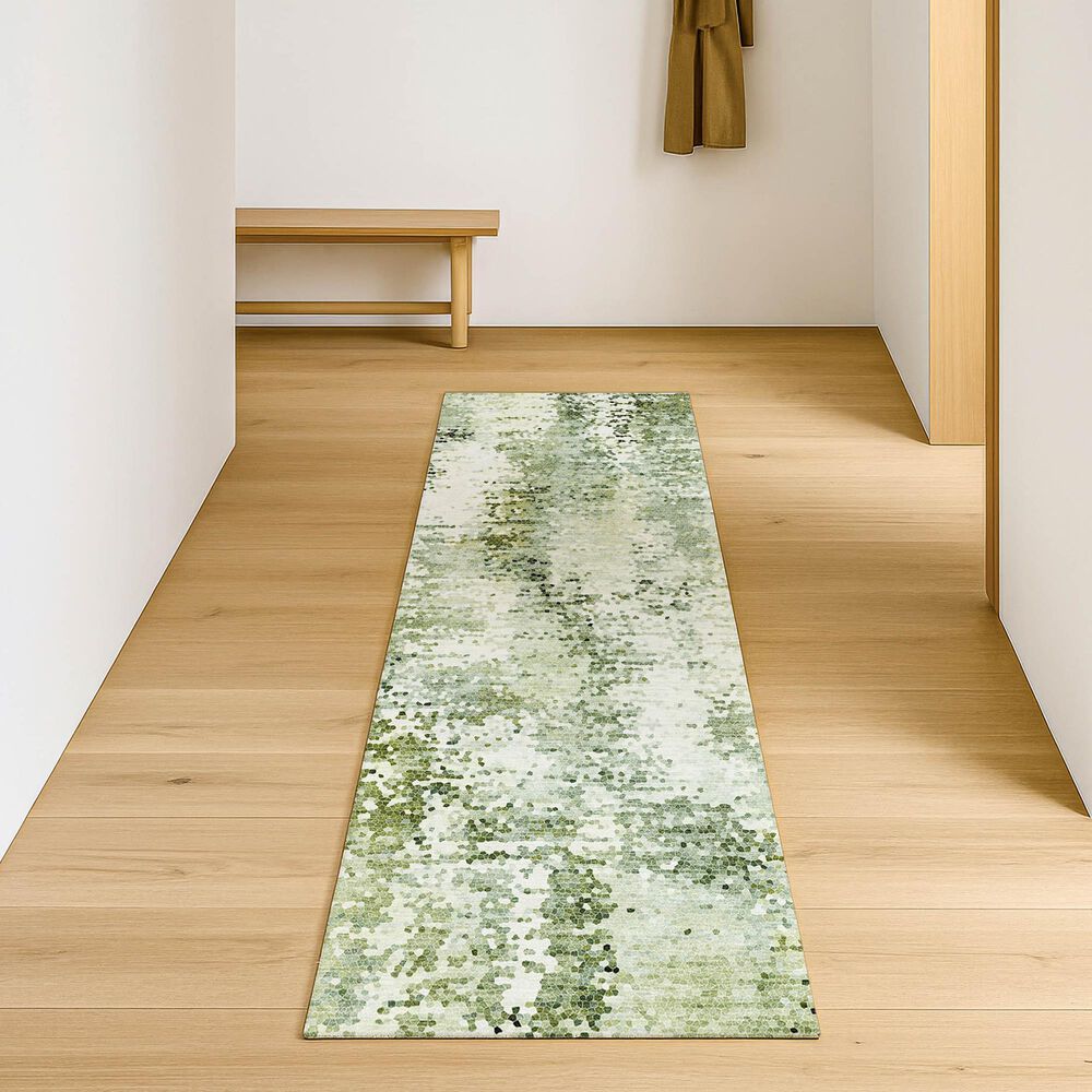 Dalyn Rug Company Lumara Olive 2'3" x 7'6" Runner, , large