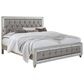 Global Furniture USA Riley King Tufted Panel Bed in Silver, , large