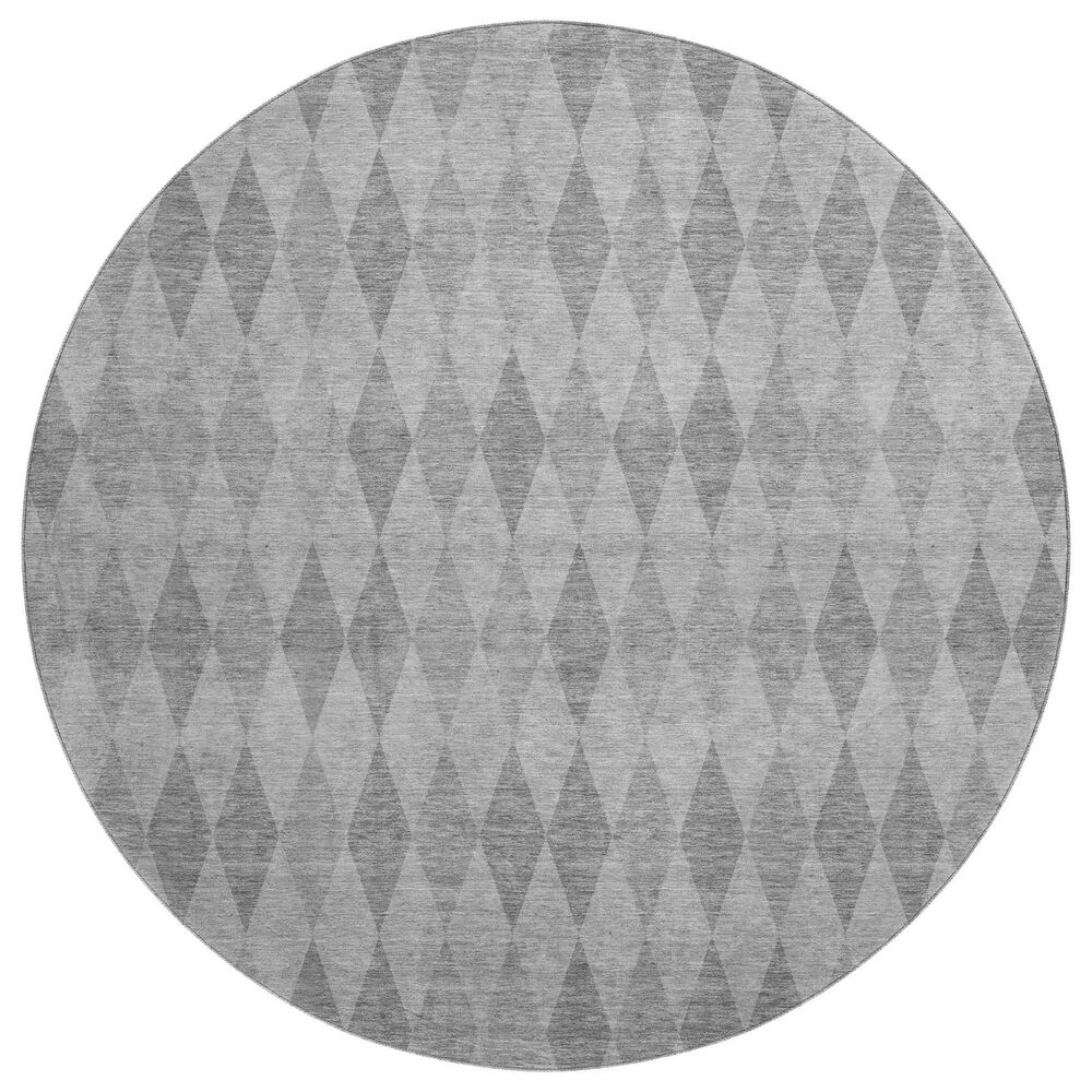 Dalyn Rug Company The Reserve TR2 Gray 8&#39; Round Indoor/Outdoor Area Rug, , large