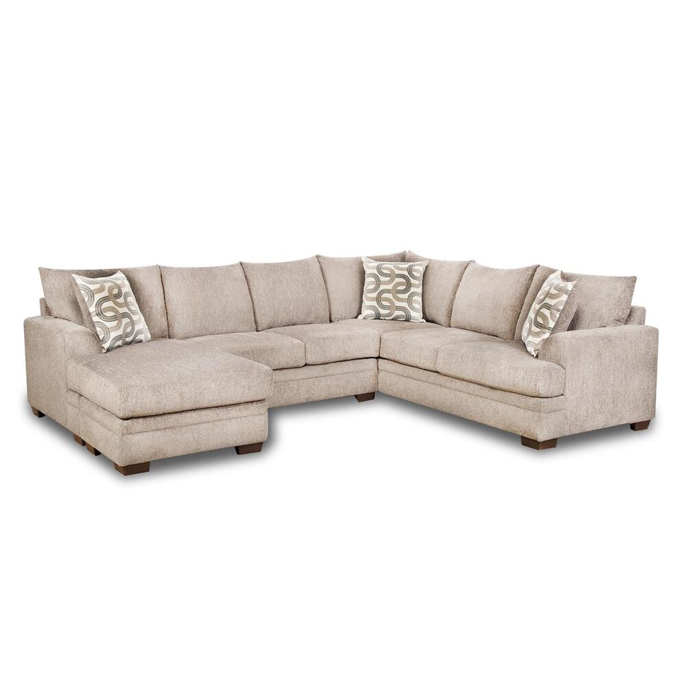 Northwestern Bailey 2-Piece Left Facing L-Shaped Sectional in Cream, , large