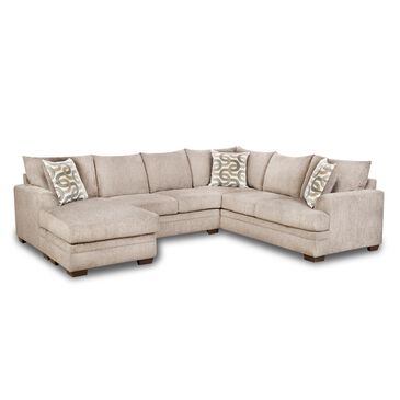 Northwestern Bailey 2-Piece Left Facing L-Shaped Sectional in Cream, , large