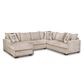 Northwestern Bailey 2-Piece Left Facing L-Shaped Sectional in Cream, , large