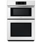 Samsung Bespoke 2-Piece Kitchen Package with White Bespoke 30" Combination Wall Oven and Stainless Steel 30" Gas Cooktop, , large