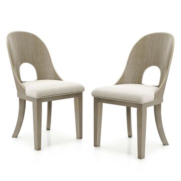 Furniture of America Sterling West Side Chair in White Oak (Set of 2), , large