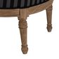 Baxton Studio Charlemagne Accent Chair in Grey and Black, , large