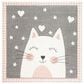 Safavieh Carousel CRK134 8" Square Pink and Grey Kids  Area  Rug, , large