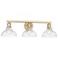 Golden Lighting Carver 3-Light Bath Vanity in Brushed Champagne Bronze, , large