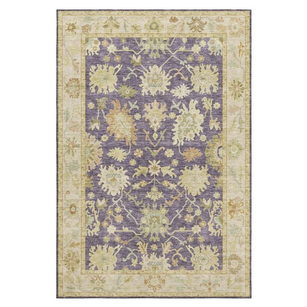 Dalyn Rug Company Hatay HY2 9" x 12" Eggplant Area Rug, , large