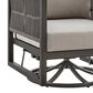 Hearth and Haven Mareike Outdoor Patio Swivel Glider Lounge Chair in Gray, , large