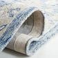 Safavieh Micro-Loop MLP503M 2"3" x 8" Blue and Ivory Runner, , large