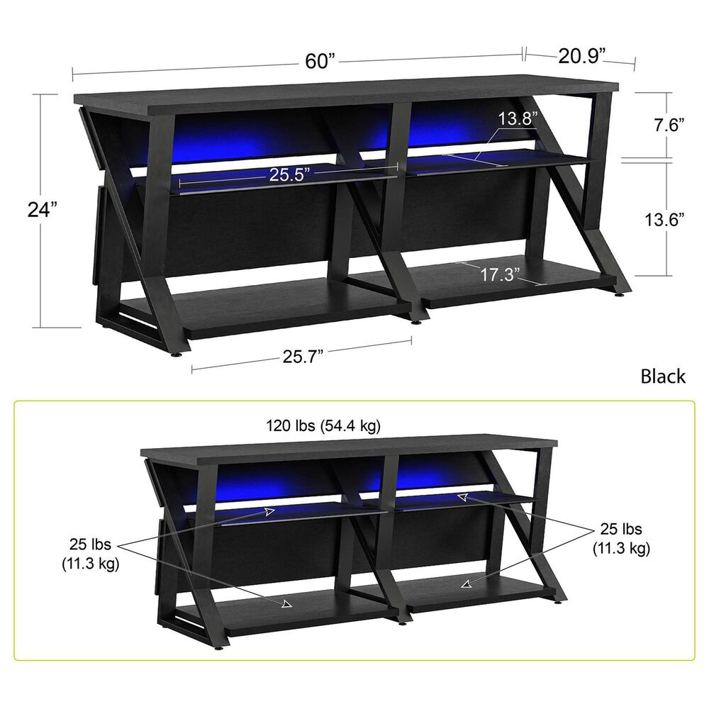 DHP Genesis TV Stand in Black, , large