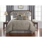 Waterford Carrick 4-Piece King Comforter Set in Silver and Antique Gold, , large