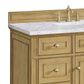 James Martin Vanities Lorelai 48" Single Vanity in Light Natural Oak with 3 CM Carrara White Marble Top, , large